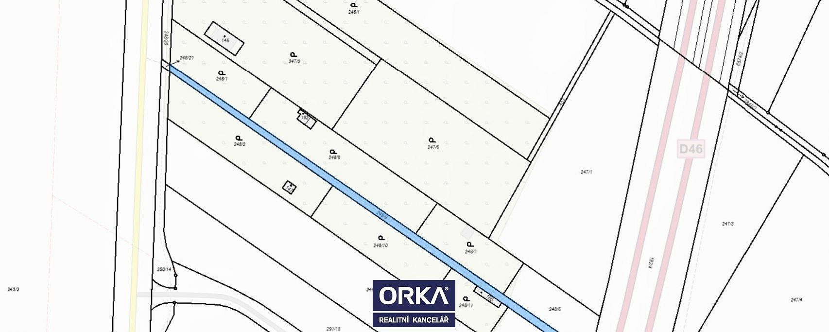 Prodej komerčního pozemku 628 m² – pohled 2