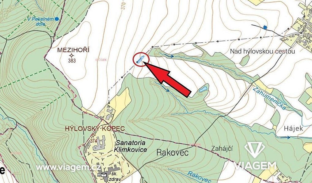 Prodej pole 796 m², Vřesina – náhled fotky 3