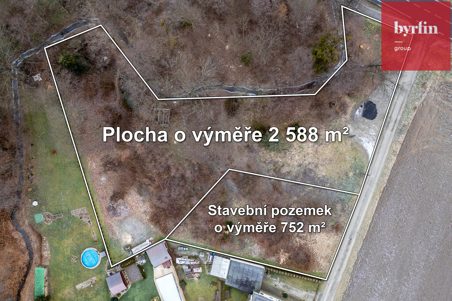 Prodej stavebního pozemku 3 340 m² – fotografie 3