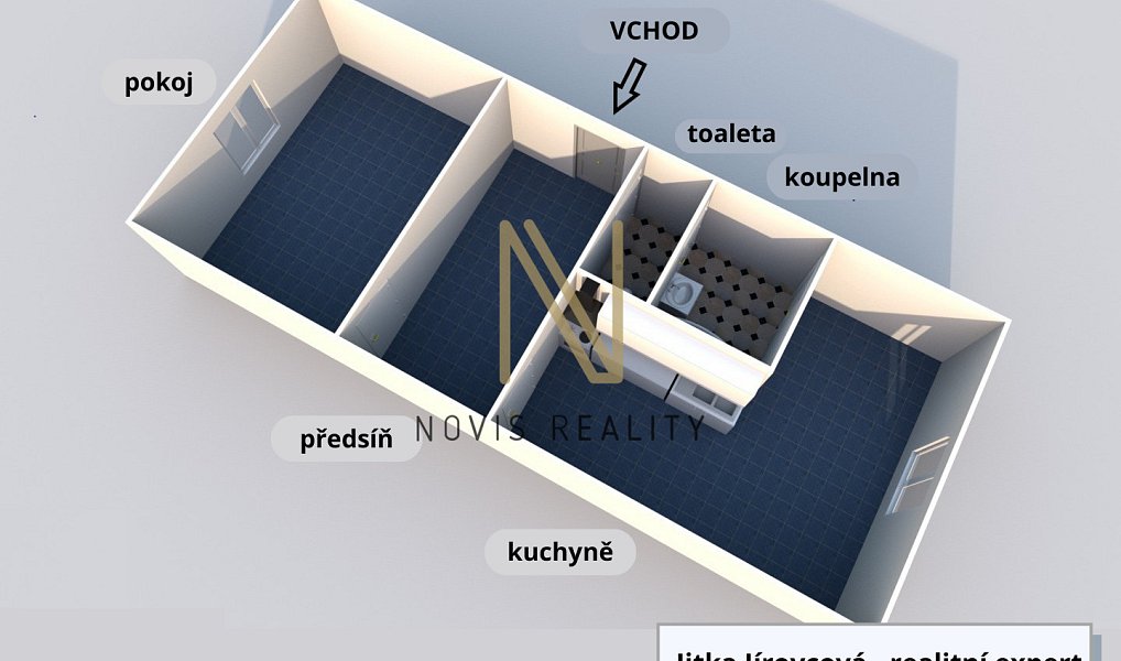 Pronájem bytu 1+1 42 m², Domažlice – náhled fotky 13