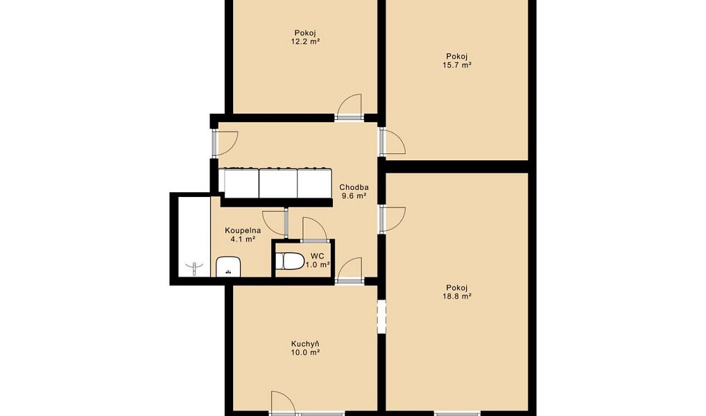 Prodej bytu 3+1 75 m², Hořice na Šumavě – náhled fotky 4