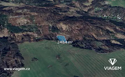 Prodej lesa 2 484 m², Stříbrná Skalice, okres Praha-východ