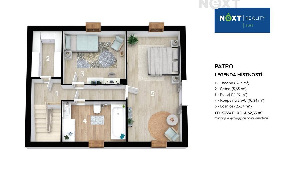 Prodej domu 152 m² s pozemkem 722 m², Nebovidy – náhled fotky 5