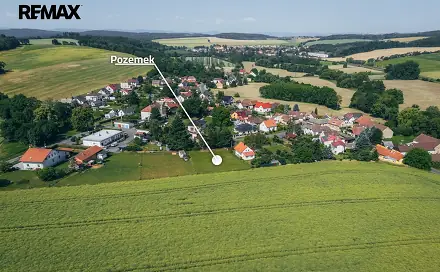 Prodej stavebního pozemku 1 114 m², Blížejov, okres Domažlice