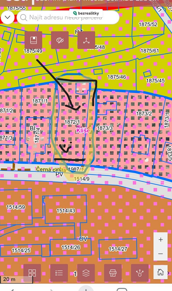 Prodej stavebního pozemku 915 m² – fotografie 3