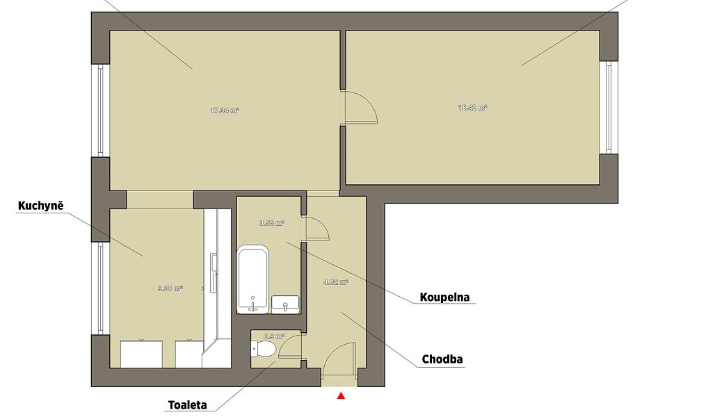 Pronájem bytu 2+1 56 m², Habartov – náhled fotky 5