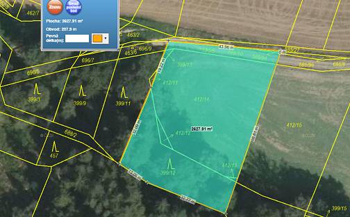 Prodej pozemku 2 626 m², Malšice - Staré Lány, okres Tábor