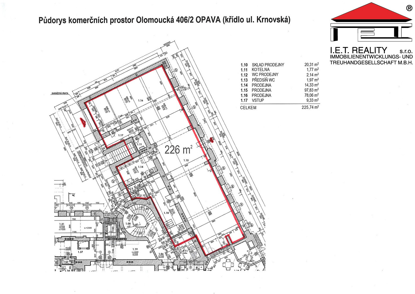Pronájem obchodních prostor 226 m² – fotografie 2
