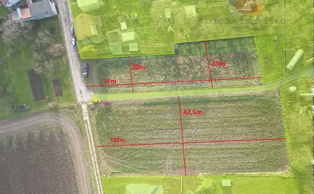 Prodej stavebního pozemku 6 449 m², Kyselovice, okres Kroměříž