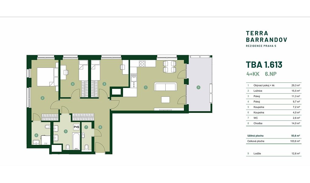 Prodej bytu 4+kk 104 m², Praha – náhled fotky 2