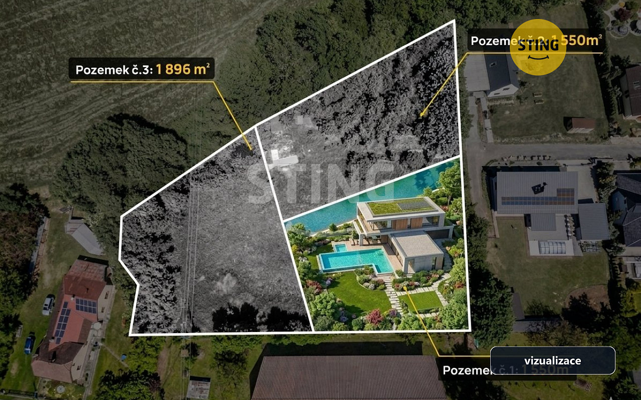 Prodej stavebního pozemku 1 550 m²