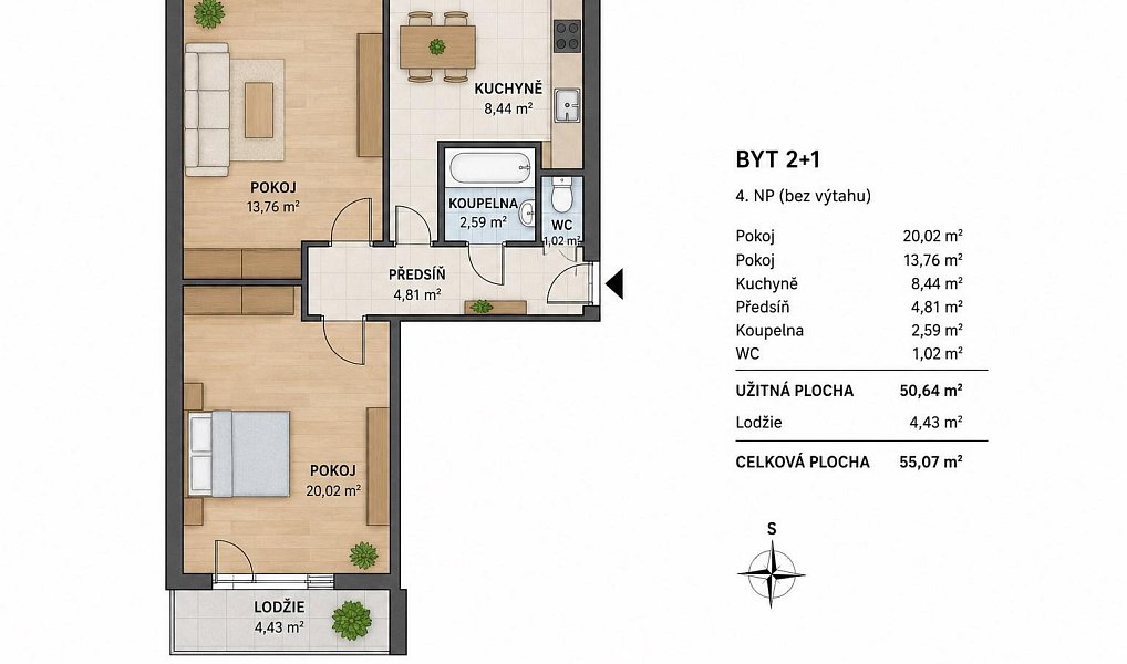 Prodej bytu 2+1 62 m², Nový Jičín – náhled fotky 28