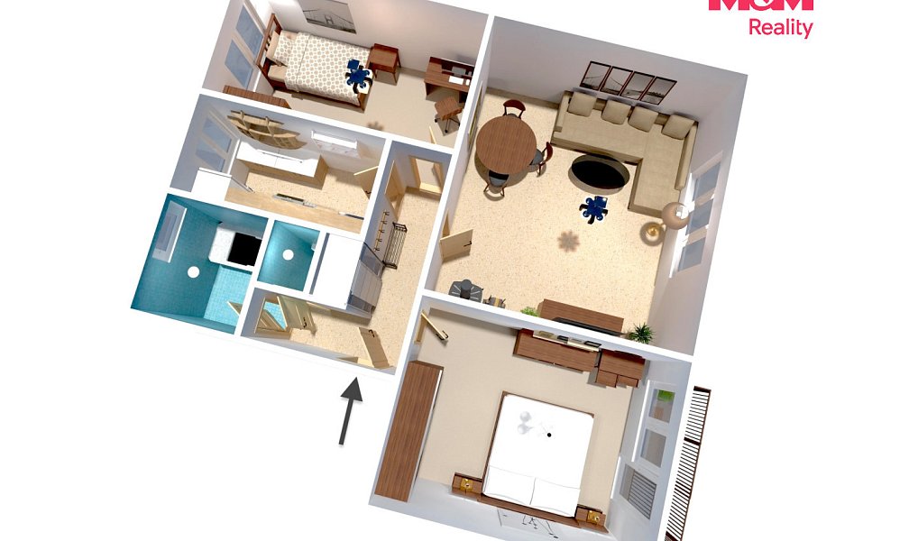 Prodej bytu 3+1 74 m², Chotěšice – náhled fotky 2