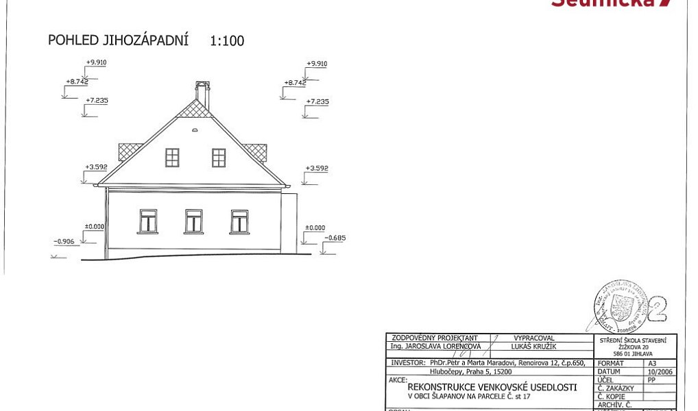 Prodej domu 110 m² s pozemkem 2 460 m², Šlapanov – náhled fotky 39