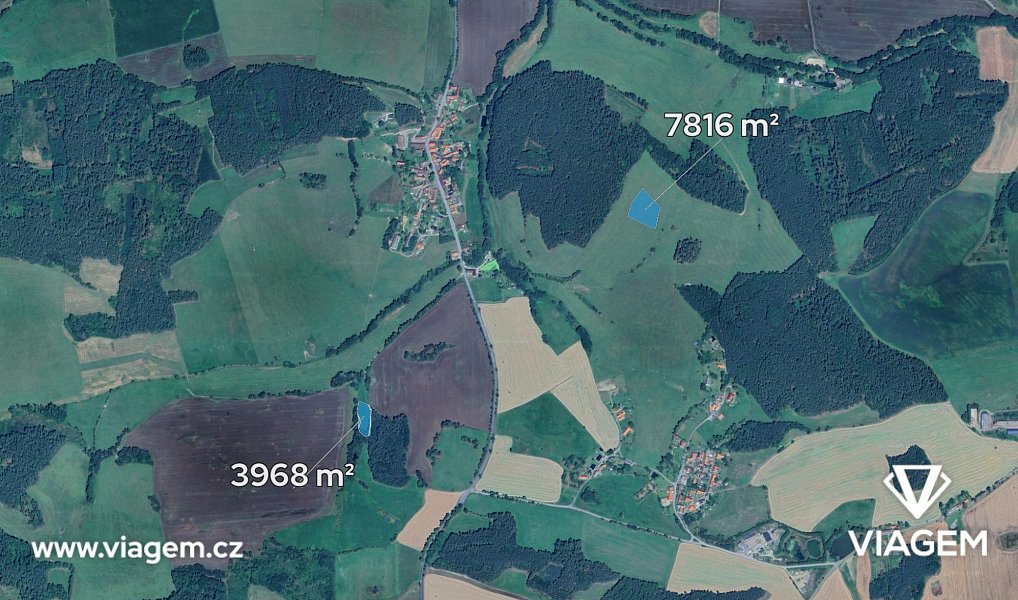 Prodej pole 589 m², Újezdec – náhled fotky 2