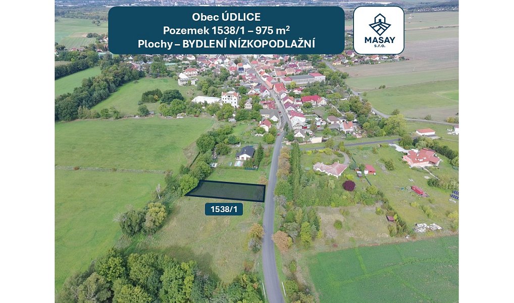 Prodej stavebního pozemku 975 m², Údlice – náhled fotky 9
