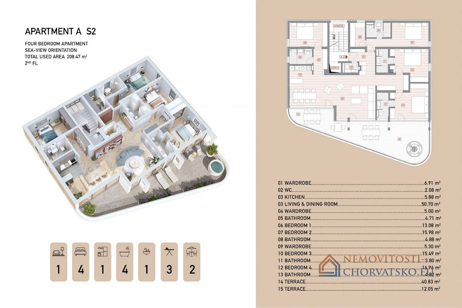 Prodej bytu 4+kk 208 m² - Widok 3