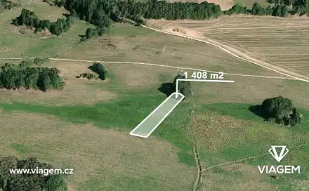 Prodej pole 1 095 m², Chanovice, okres Klatovy