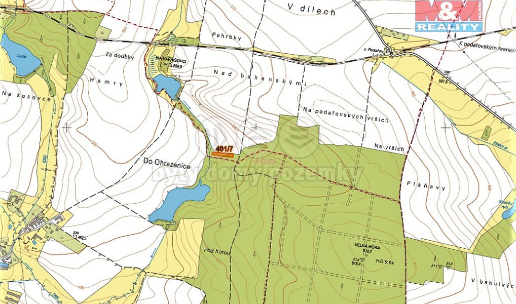 Prodej pole 2 316 m², Jistebnice – náhled fotky 2
