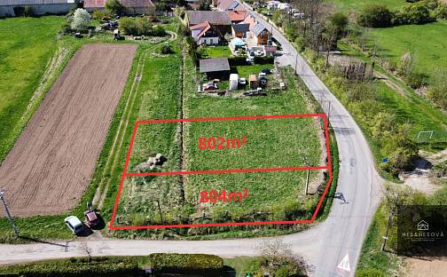 Prodej stavebního pozemku 802 m², Vysoký Újezd, okres Beroun