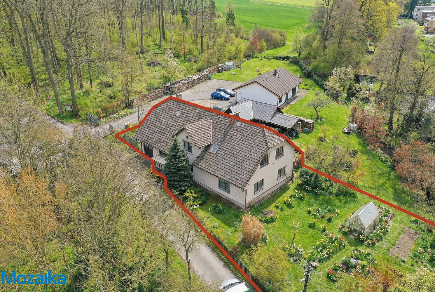 Prodej chaty/chalupy 322 m² s pozemkem 1 175 m² – pohled 2
