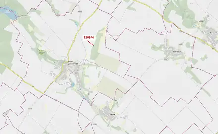 Dražba lesa 594 m², Horní Dunajovice