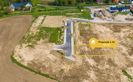 Prodej stavebního pozemku 751 m², Komárov, okres Olomouc