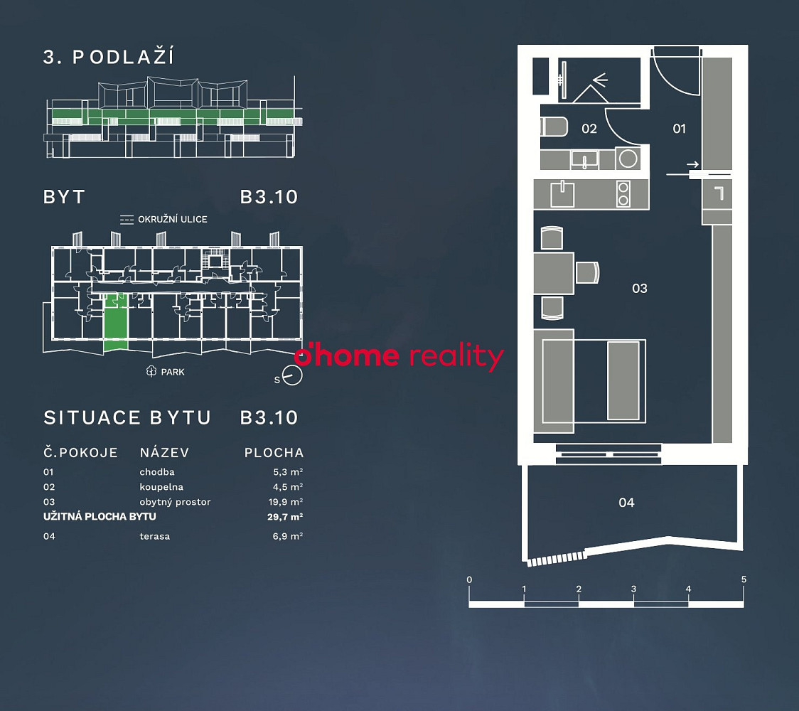 Prodej bytu 1+kk 30 m² – fotografie 5
