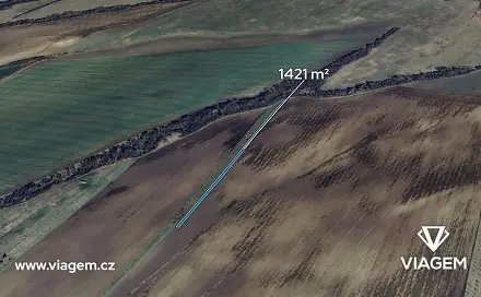 Prodej pole 1 421 m², Šumice, okres Uherské Hradiště