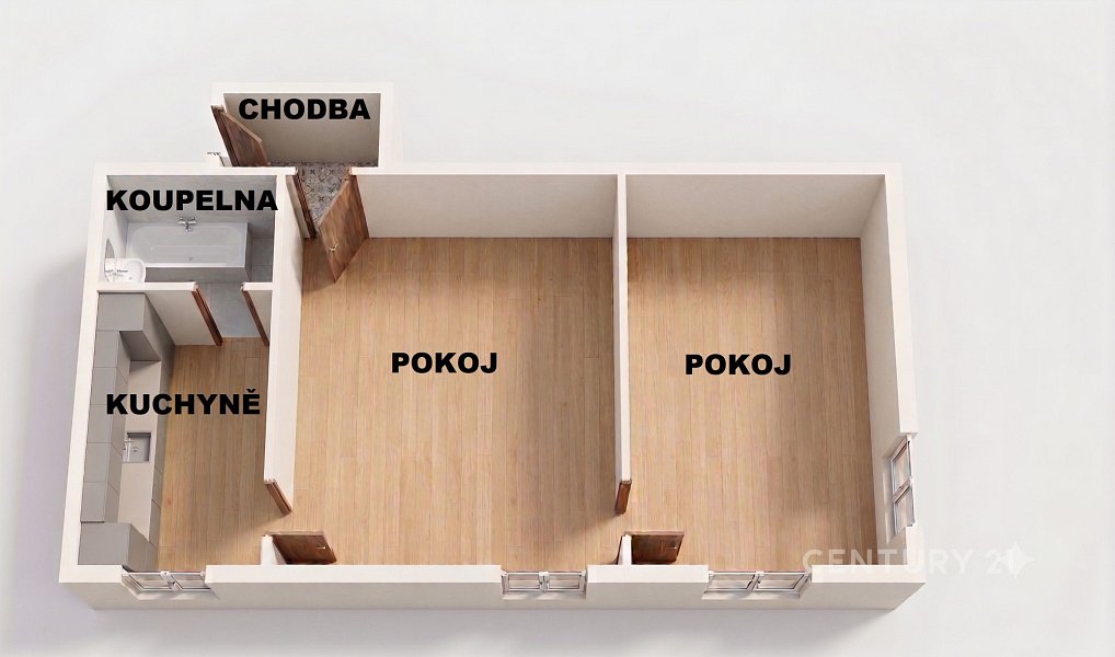 Prodej bytu 2+1 51 m², České Budějovice – náhled fotky 13