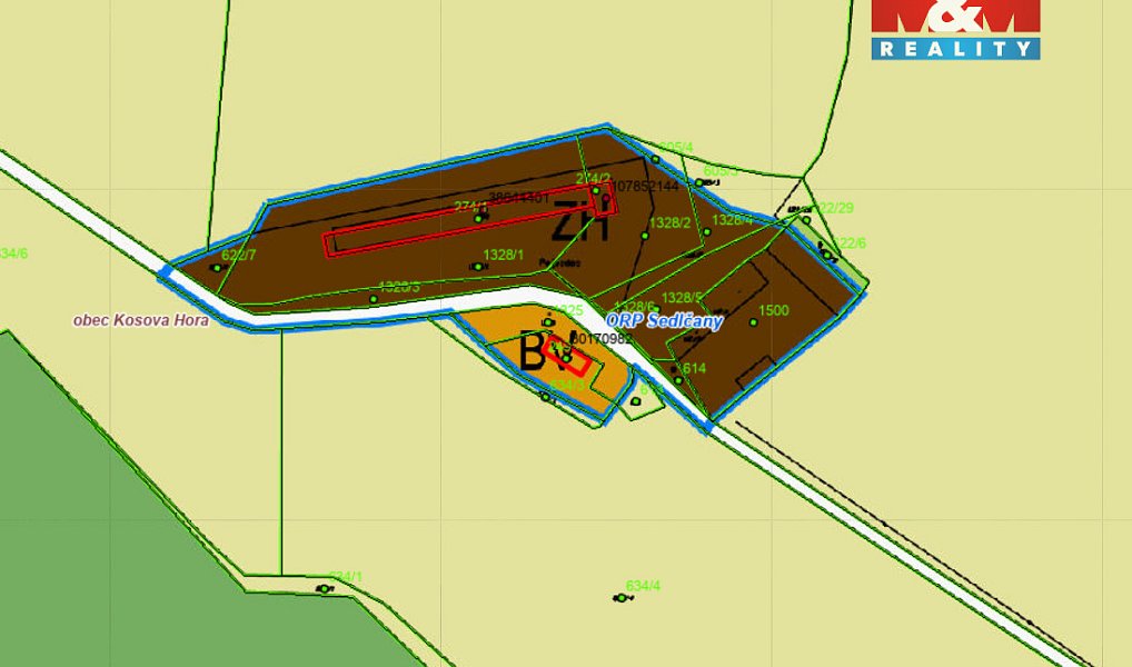 Prodej komerčního pozemku 6 131 m², Kosova Hora – náhled fotky 2