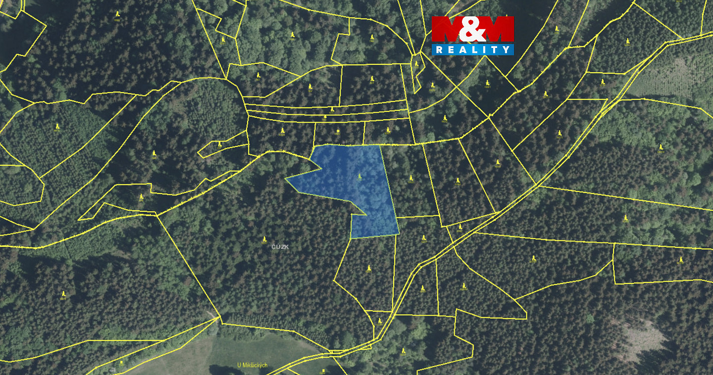 Prodej lesa 5 438 m²