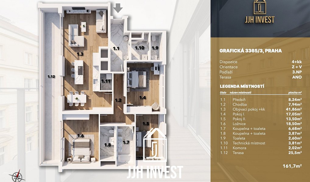 Prodej bytu 4+kk 136 m², Praha – náhled fotky 5
