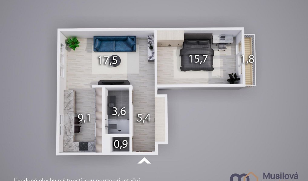 Prodej bytu 2+kk 54 m², Teplice – náhled fotky 16