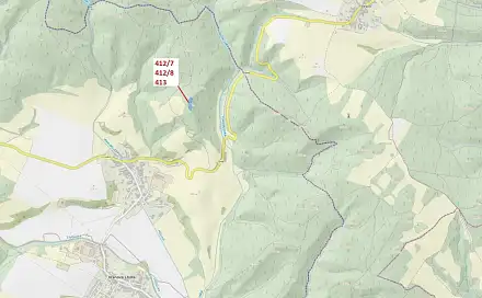 Dražba lesa 3 744 m², Vranová Lhota