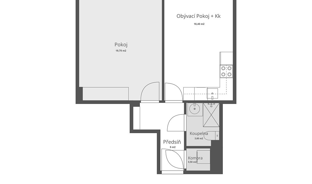 Prodej bytu 2+kk 45 m², Praha – náhled fotky 12