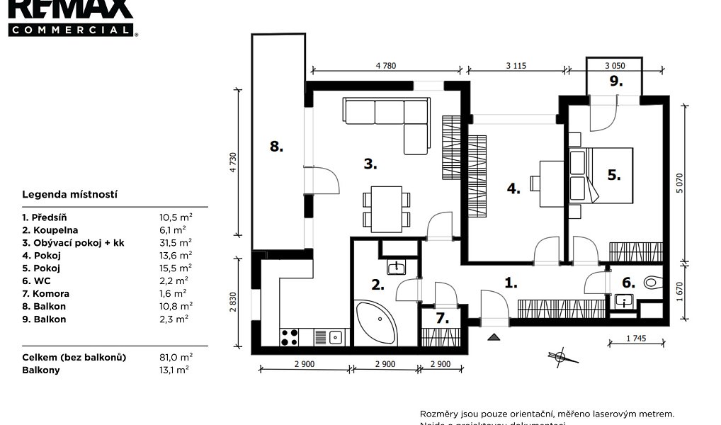 Prodej bytu 3+kk 81 m², Praha – náhled fotky 4