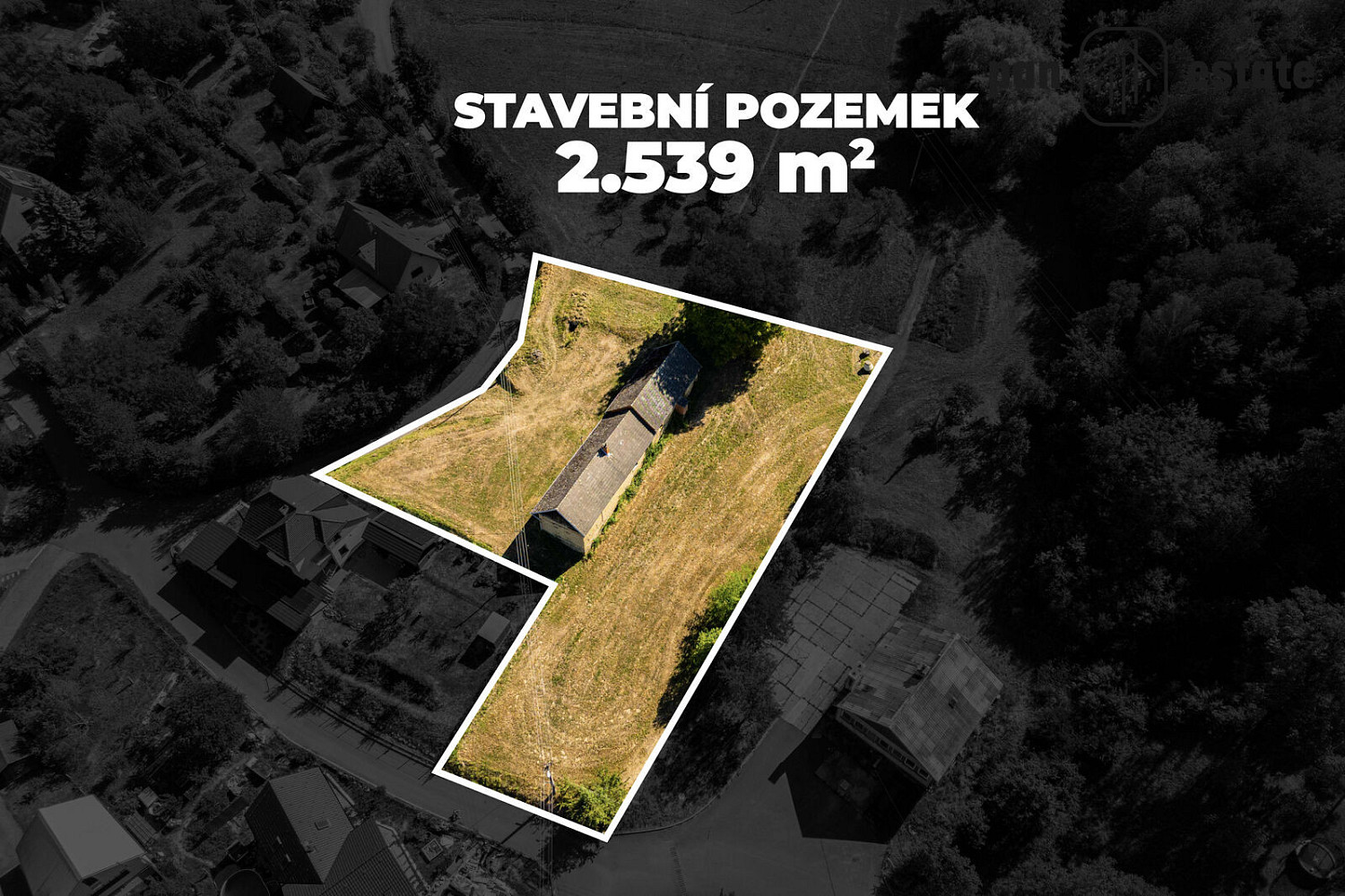 Prodej stavebního pozemku 2 539 m² – fotografie 2