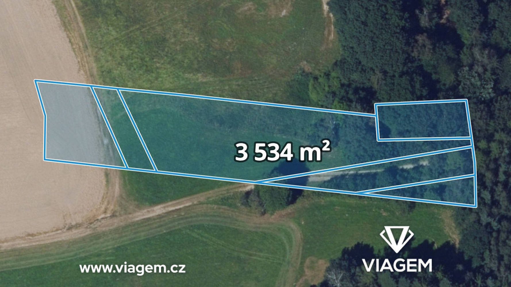 Prodej pole 3 534 m²