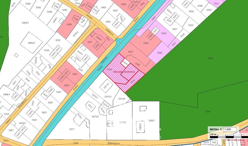 Prodej stavebního pozemku 1 277 m², Ostrava – náhled fotky 3