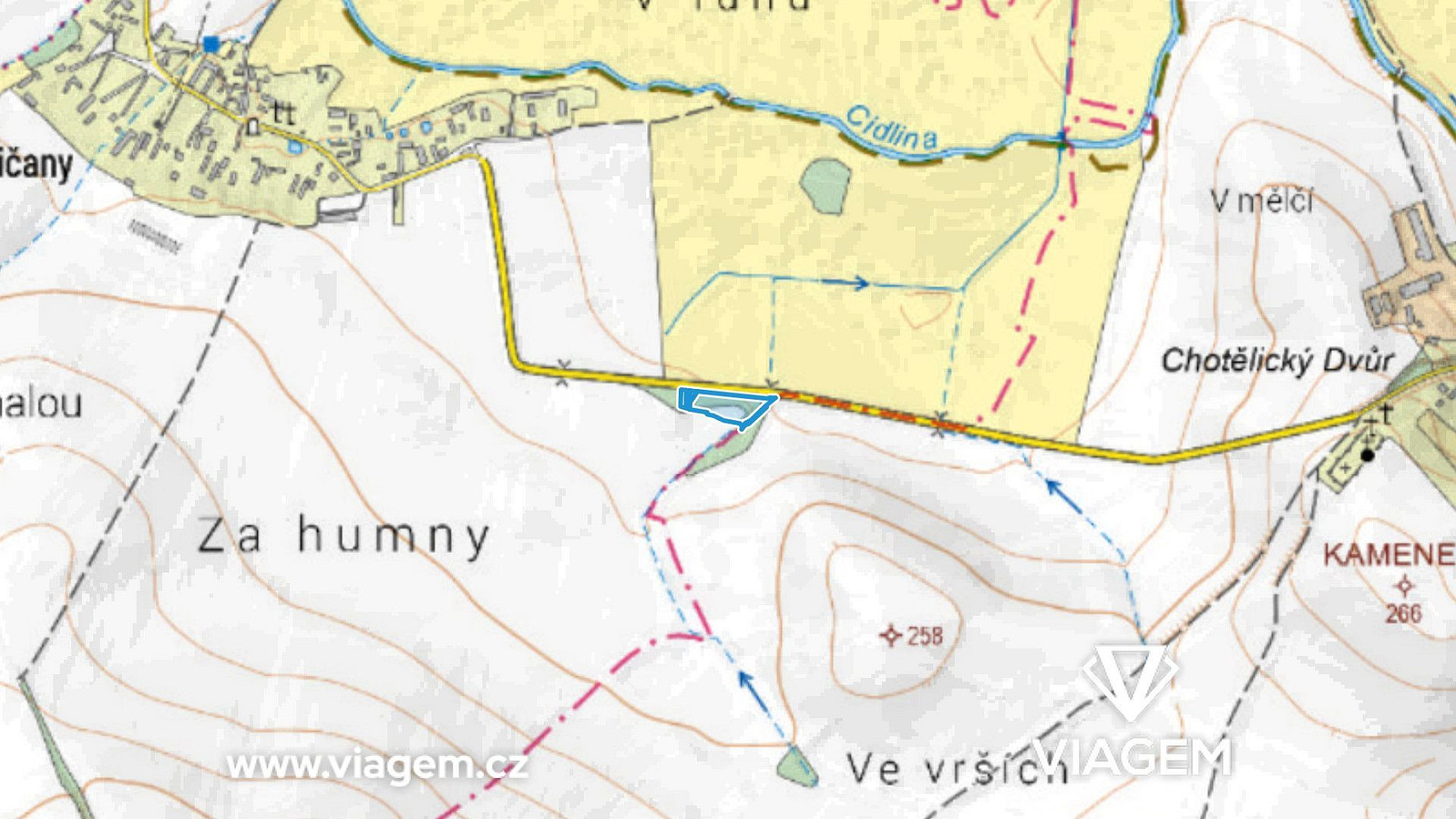 Prodej zahrady 896 m²