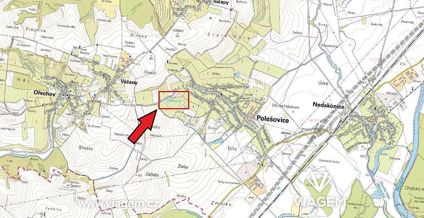 Vinice, chmelnice 3 837 m², Podíl 17 % o výměře 640 m² – pohled 3