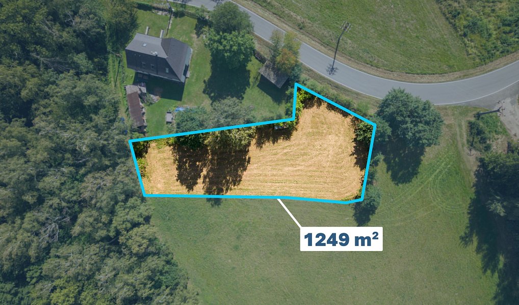 Prodej stavebního pozemku 1 249 m², Vavřinec – náhled fotky 3