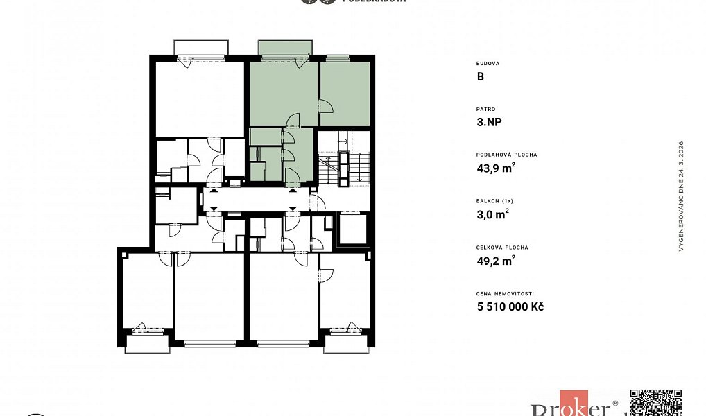 Prodej bytu 2+kk 49 m², Plzeň – náhled fotky 4