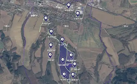 Prodej lesa 3 746 m², Lípa, okres Zlín