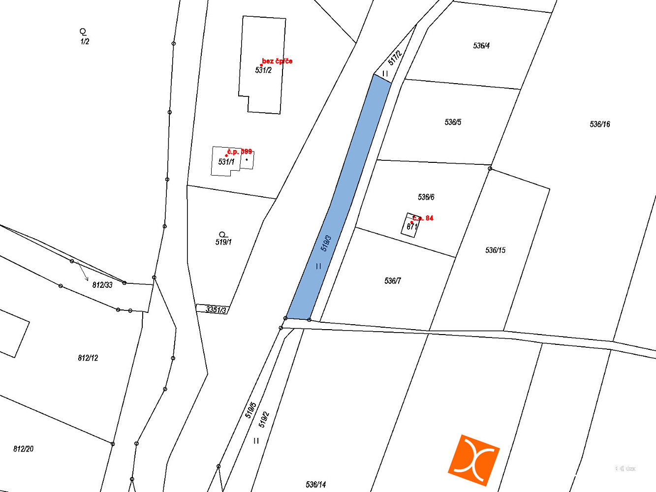 Prodej zahrady 415 m² – fotografie 2