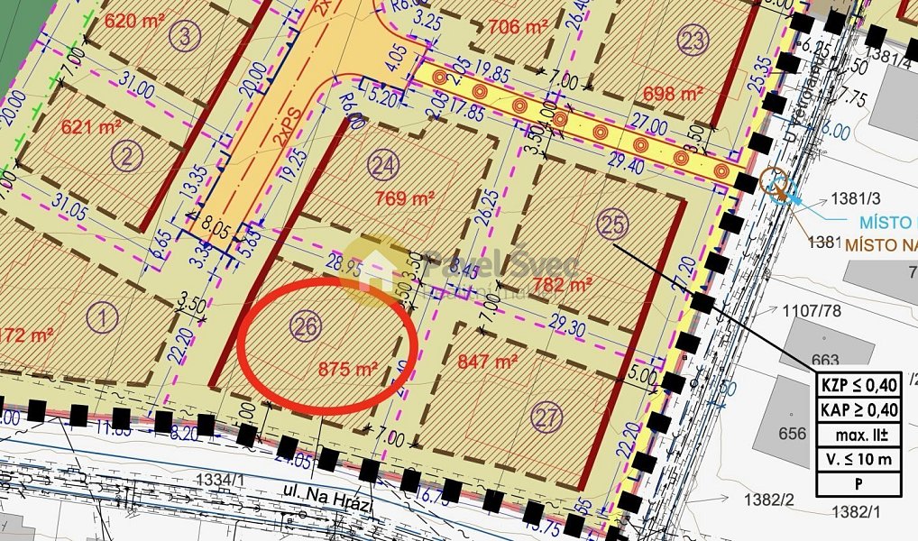 Prodej stavebního pozemku 874 m², Strakonice – náhled fotky 15