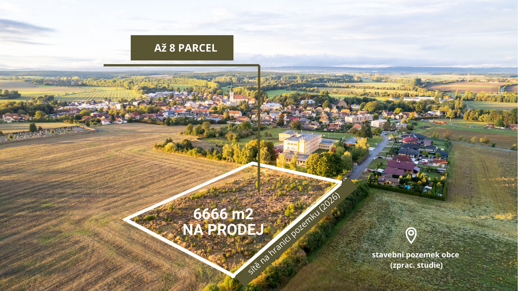 Prodej stavebního pozemku 6 666 m² – fotografie 3