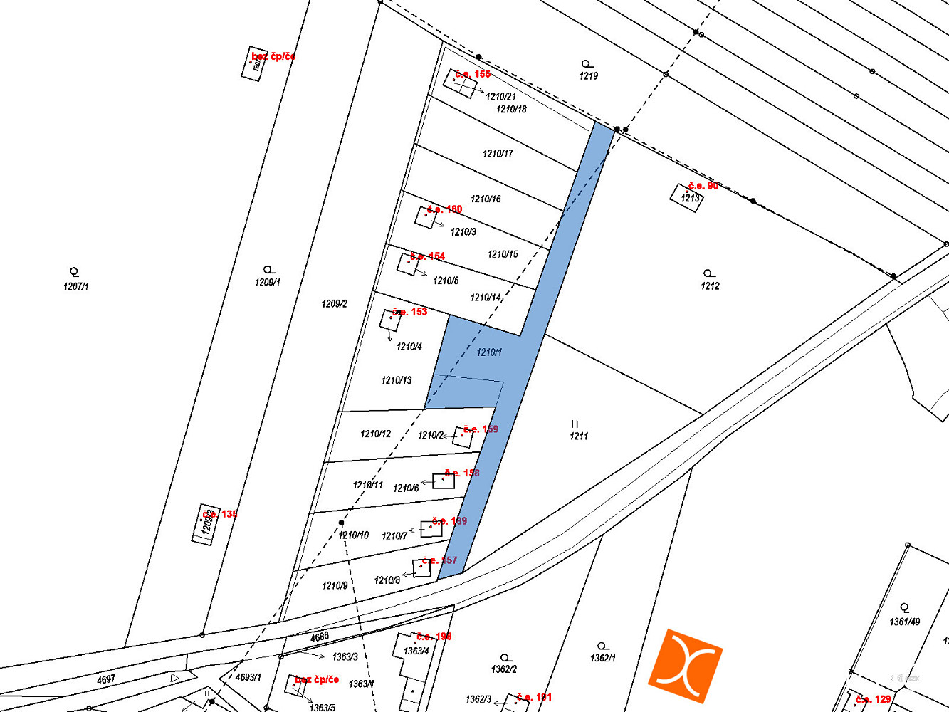 Prodej zahrady 61 m² — photo 2