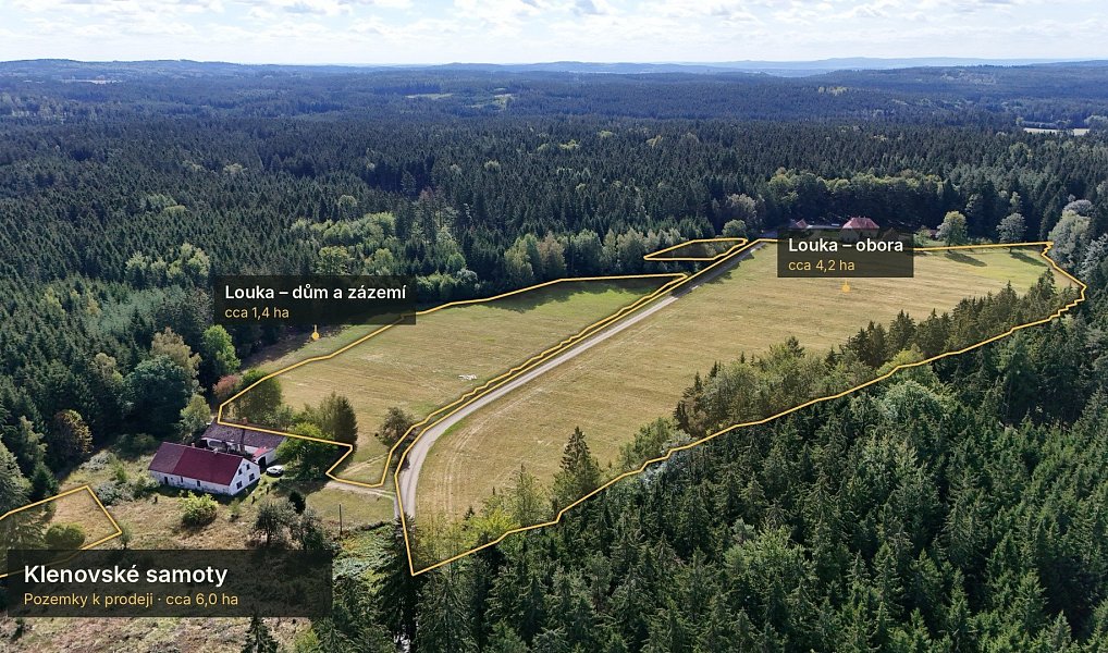 Prodej pozemku, 59247 m², Kaproun, Jindřichův Hradec, Kunžak
